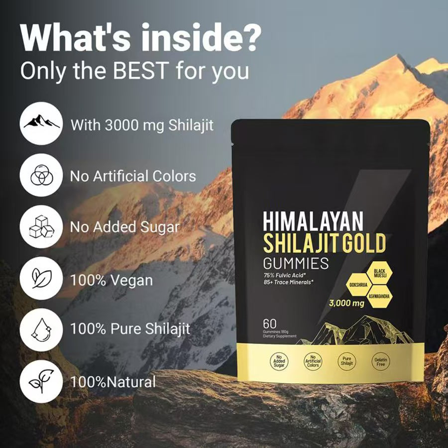 Himalayan Shilajit Gummies with Ashwagandha & Gokshura