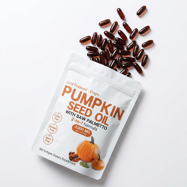 Virgin Pumpkin Seed Oil with Saw Palmetto 2-in-1 Formula